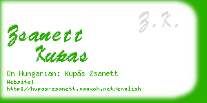 zsanett kupas business card