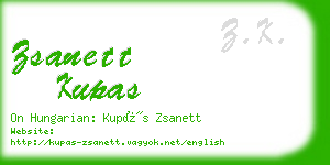 zsanett kupas business card